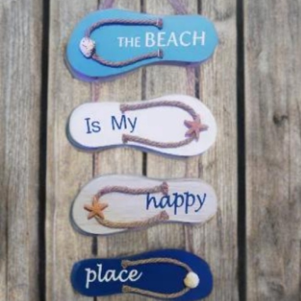 Beach Themed Flip Flop Wall Decor